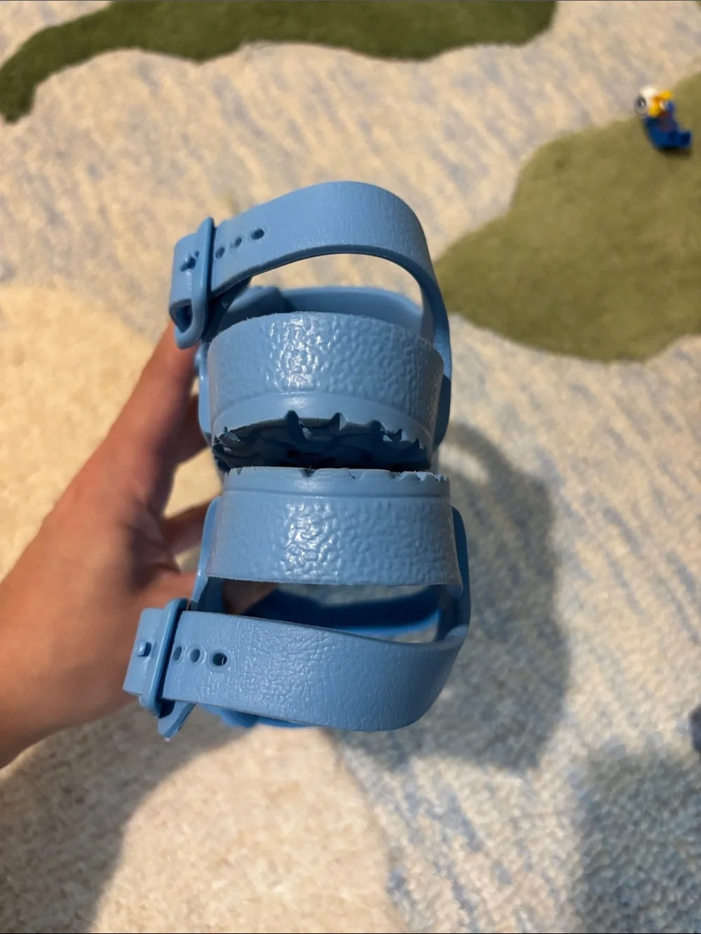 Birkenstock Kids Sky Blue Two-Strap Adjustable Sandals